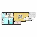 ＣＲＯＵＤ甲子園里中町 1階 １Kの間取り図