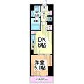 川崎市多摩区 三田１丁目（生田駅） 3階 １DKの間取り図