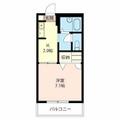 さいたま市中央区 上落合４丁目（北与野駅） 1階 １Kの間取り図