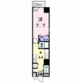 グランツ丸の内 ８０５ １Kの間取り図