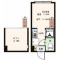 新宿区 高田馬場２丁目（高田馬場駅） 2階 ワンルームの間取り図