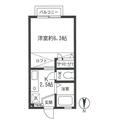 コーポＡＹＡ 201 １Kの間取り図