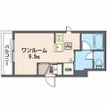 ユゥ・ララカ初台 ００１０２ ワンルームの間取り図