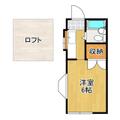デラックスロイヤルハイツ １０３ １Kの間取り図