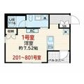 Ｓｋｕｌｄ墨田緑 ３０１ ワンルームの間取り図