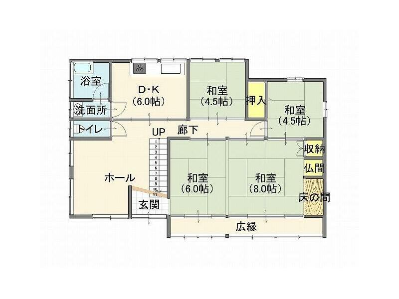 2F 6DK in Ikenaga, Kikuka-cho, Yamaga-shi, Kanagawa

2,000,000 yen