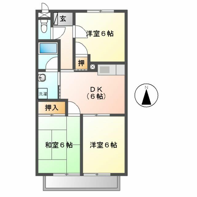 アットホーム ライトハウス山田 １０２ ３ｄｋ 提供元 ホームメイトｆｃ西春店 牧昇土地 株 北名古屋市の賃貸アパート