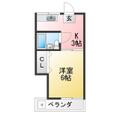 プランドール小日向 1階 １Kの間取り図