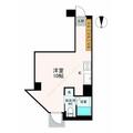 ベルファース麻布十番 ０８０２ ワンルームの間取り図