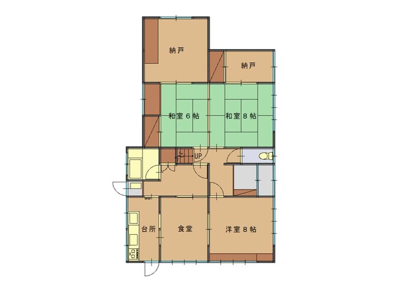 Zogahana, Odate City (Higashi-Odate Station) 2-story 6K