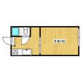 熊本市中央区 新屋敷２丁目（藤崎宮前駅） 2階 １Kの間取り図