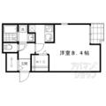 みやび小路 ２０３ １Kの間取り図