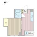 ストークビル南池袋 ０２０３ １Kの間取り図