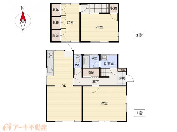Okayama City, Naka Ward, Kuramasu (near Ootara Station), 2-story building, 3LDK &mdash; photo 1