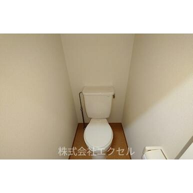 清潔感のあるトイレです。