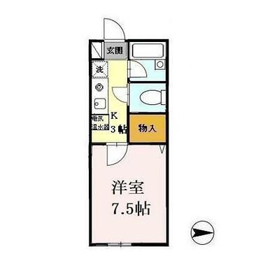 単身さんにオススメの間取りです。