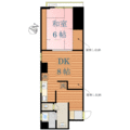 中銀上野パークマンシオン 310 １DKの間取り図