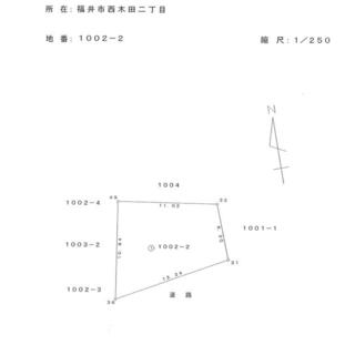 福井市 西木田２丁目 （商工会議所前駅 ） 住宅用地