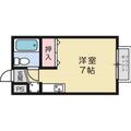 大住マンション ２１０ １Kの間取り図