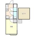 イトウハイツ 201 １Kの間取り図