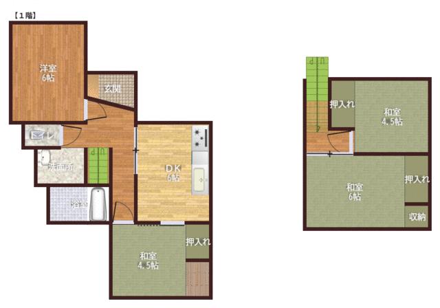 松山市 下伊台町 2階建 ４ＤＫ 299万円
