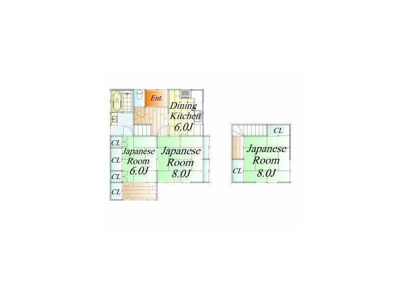 Shiogama City, Nagasawa Town (Hon-Shiogama Station) 2-story building 3DK