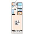 熊本市東区 月出７丁目 1階 １Kの間取り図