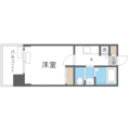 福岡市早良区 荒江２丁目（茶山駅） 8階 １Kの間取り図