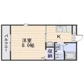 岡山市南区 福田（備前西市駅） 1階 １Kの間取り図