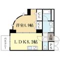 プラザ堀川寺之内 5階 １DKの間取り図