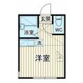 横浜市金沢区 六浦１丁目（金沢八景駅） 2階 ワンルームの間取り図