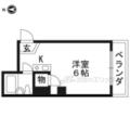 久保ビル ２０５ ワンルームの間取り図