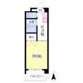 グラン平和通 ３０２ １Kの間取り図