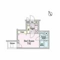新宿区 白銀町（神楽坂駅） 1階 １Kの間取り図