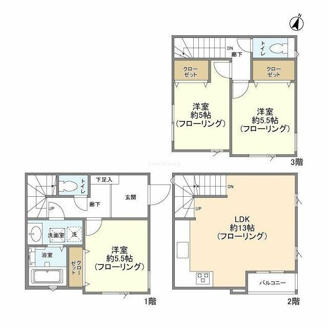 アットホーム 大田区 北千束３丁目 大岡山駅 ０３ ３ｌｄｋ 提供元 株 タウンハウジング東京 赤坂店 大田区の賃貸タウンハウス
