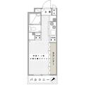 プレサージュ横浜 ２０２ ワンルームの間取り図