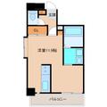 Ｌａｇｏａ湖東 901 ワンルームの間取り図