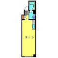 カンフリエ ３０２ ワンルームの間取り図