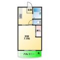 パレスカトレア ３０６ １DKの間取り図