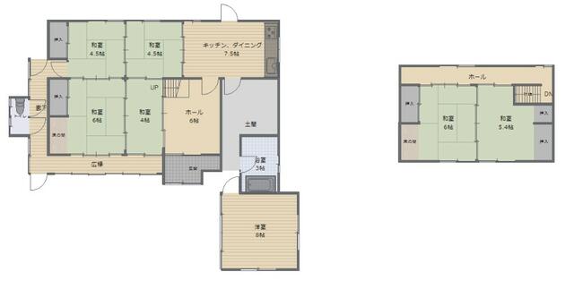 Hongo, Minosato-cho, Onomichi City (near Shin-Onomichi Station) 2-story building, 6DK &mdash; photo 1