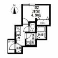 （仮）文京区小日向２丁目　新築賃貸住宅 １０２ １Kの間取り図