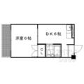 京都市下京区 松原通油小路西入橘町（四条駅） 4階 １DKの間取り図