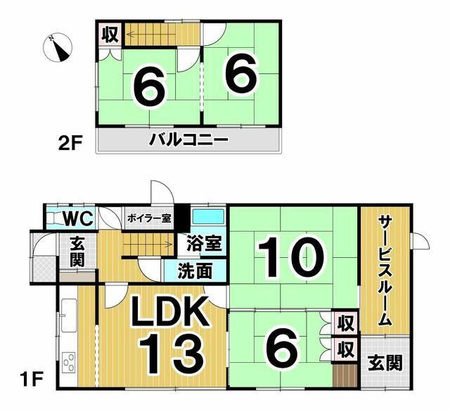 中川郡本別町 南4丁目(利別駅) 2階建 4SLDK 2