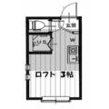アーバンプレイス高田馬場駅前Ａ ２０３ ワンルームの間取り図