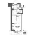 ＢｌｕＲｏｃｋ後楽園 ９０３ １DKの間取り図