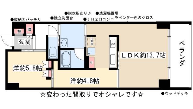 アットホーム ｆｌａｔｓ ｇａｚｅｒｙ ４０２ ２ｌｄｋ 提供元 部屋セレブ 上小田井店 株 ｓ ｐｏｉｎｔ 名古屋市西区の賃貸マンション