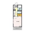 カーサシオンＡ Ａ１０３ １Kの間取り図