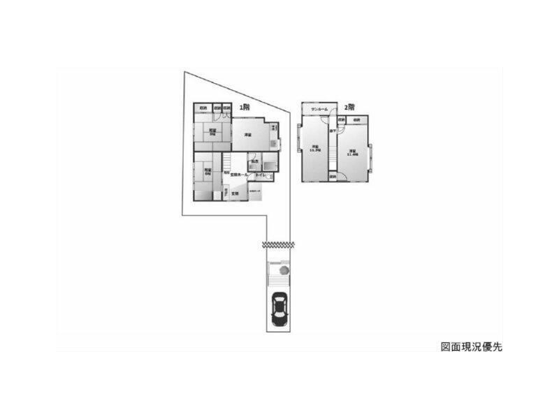 Kure City, Yakiyama Nishi 1-chome, 2-story, 4DK