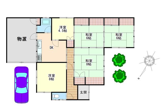 Suzuka City, Shimominoda 4-chome (Minoda Station) Single-story building 5LDK