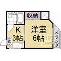 今出川うえだビル ４０１ １Kの間取り図